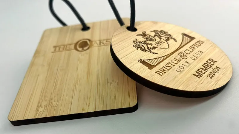 Sustainable Bamboo Bag Tags